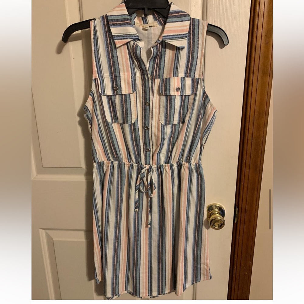 Stripped Denim Dress